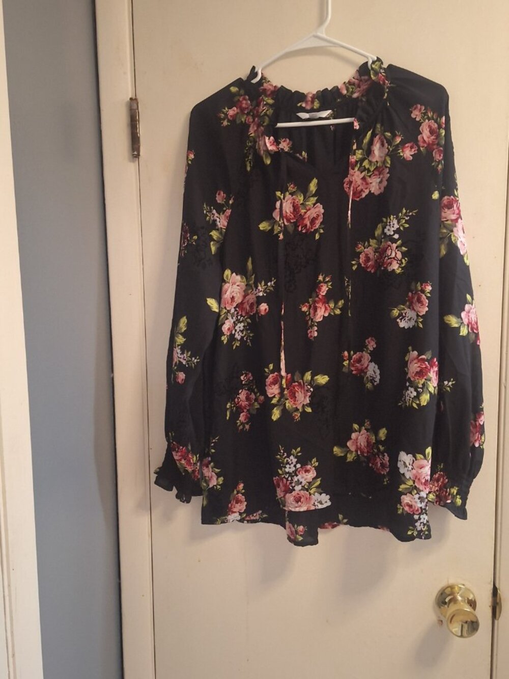 time and tru flower shirt large